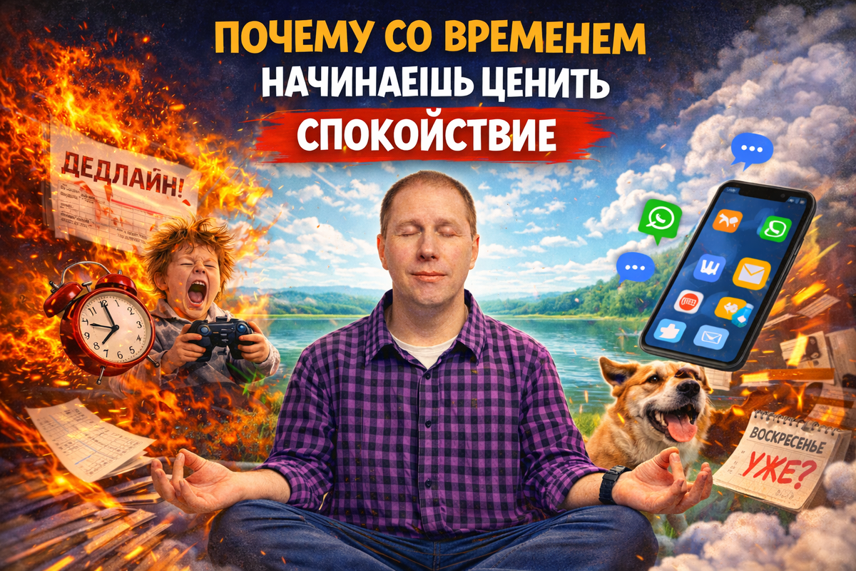 Почему со временем начинаешь ценить спокойствие
