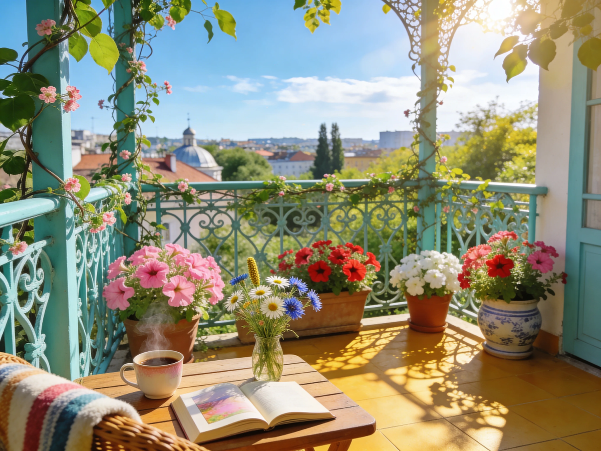 Утренний кофе, любимая книга, цветы и город у ног. Место, где дом встречается с небом. Тысячу лет назад здесь стоял дозорный с луком. А сегодня — мы с чашкой в руках. Как балкон стал главным местом для счастья? Читайте в новом расследовании 