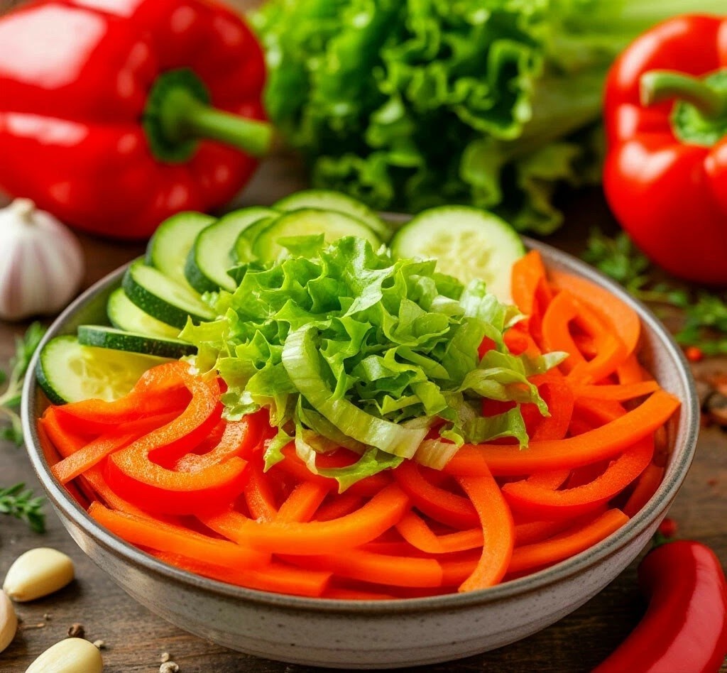  Овощной микс по - корейски.