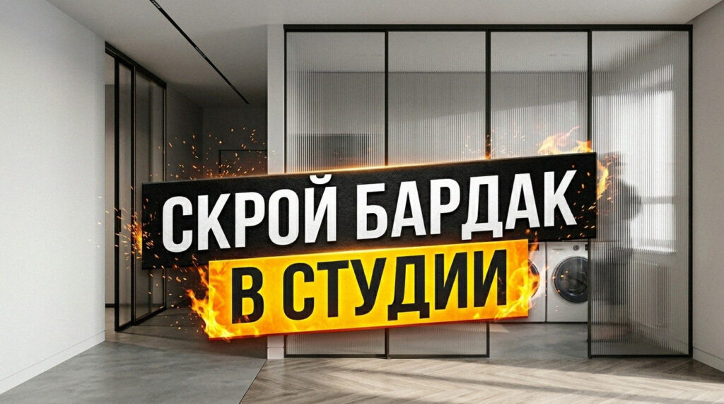    Удачное решение для разделения пространства в студии GarderobSystem