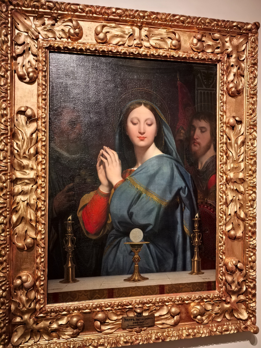 Жан Огюст Доминик Энгр  "Мадонна  перед чашей с причастием", 1841