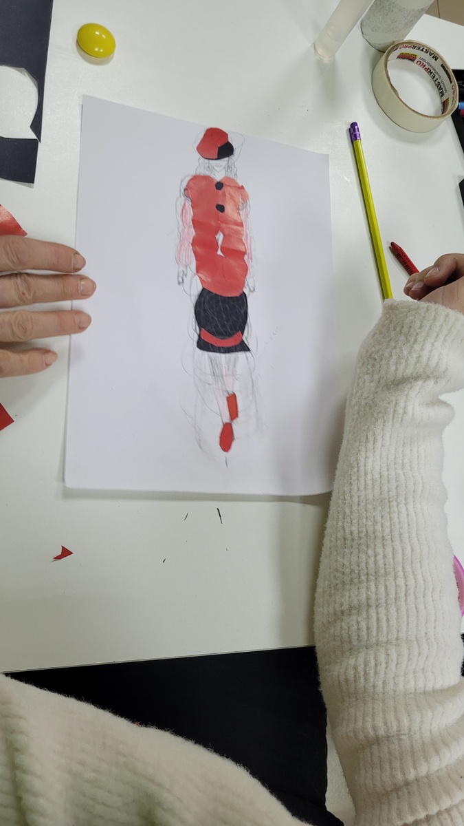 Далее из выбранной формы (Любава выбрала круг) создать образ целиком