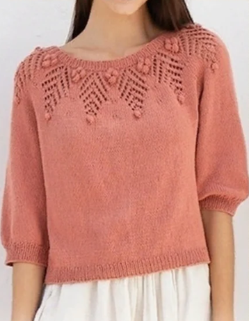 джемпер с круглой кокеткой