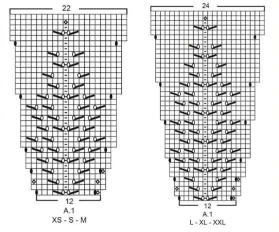 круглая кокетка схема узора