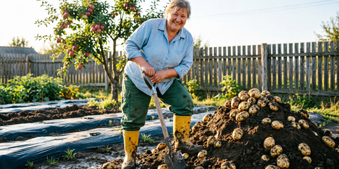 Сыпанула горсть на корни — картошка "выстрелила" клубнями: собрала в 3 раза больше