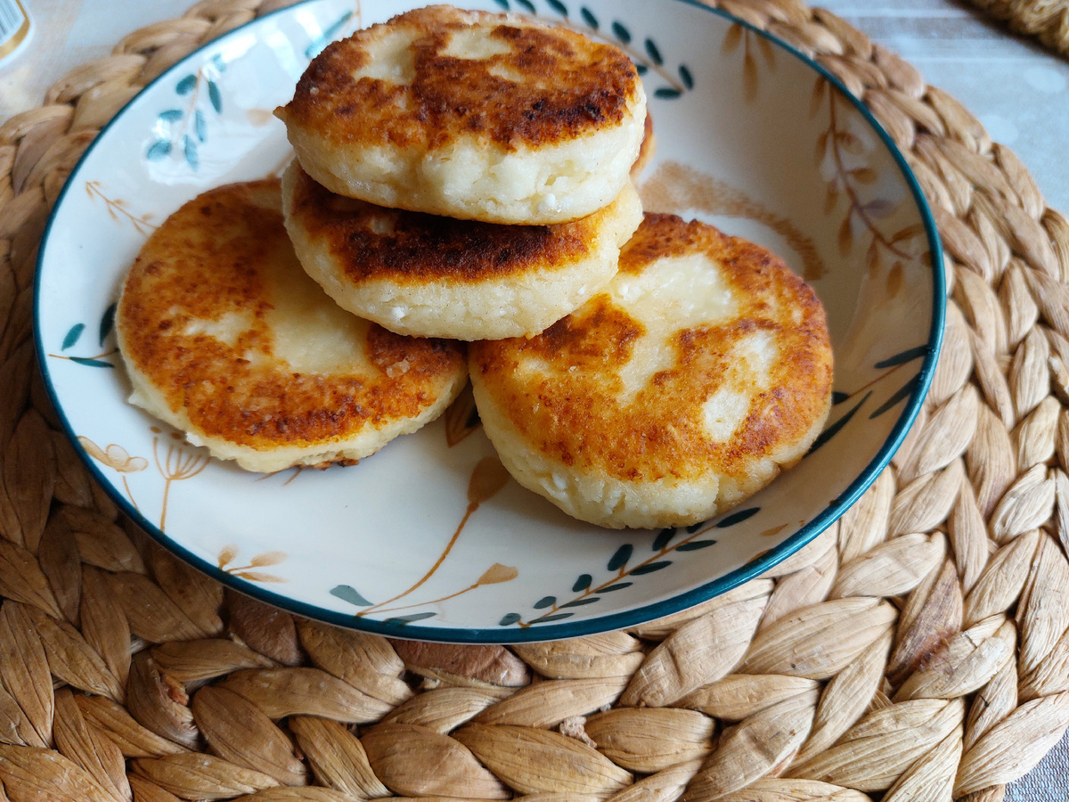Сырники с рисовой мукой.