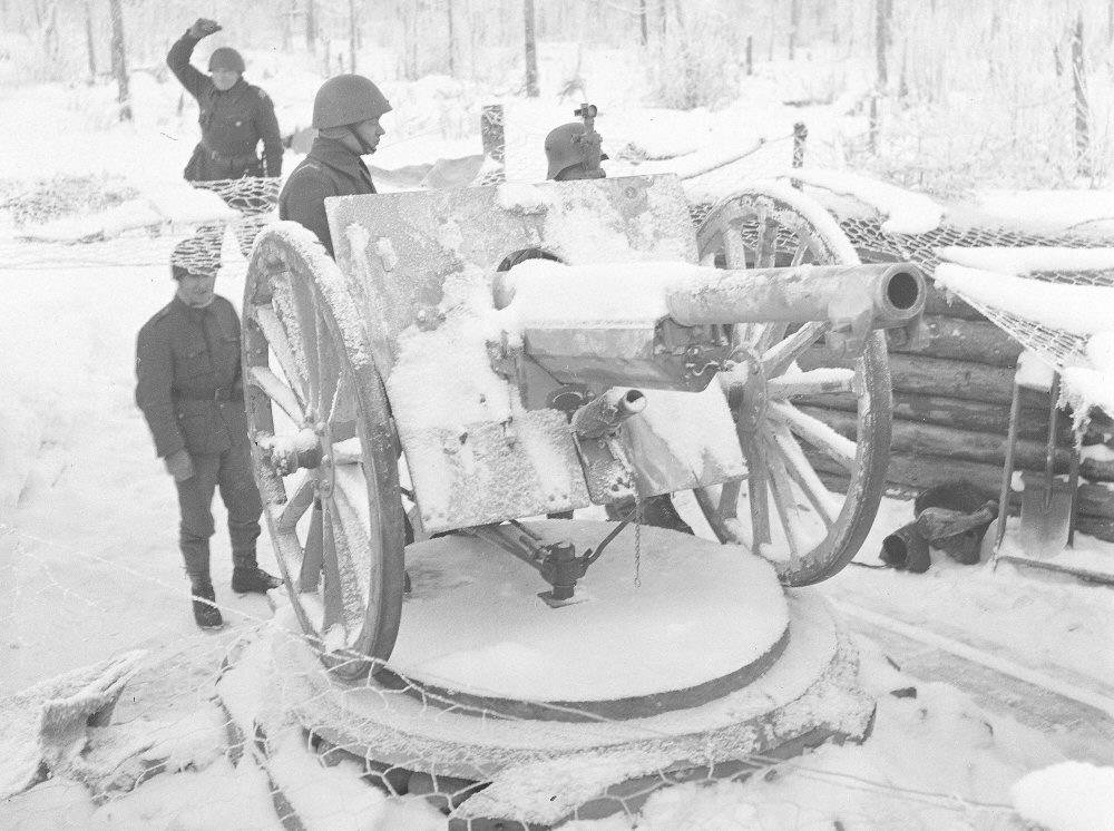Трофейная советская 76-мм пушк обр. 1902/30 гг. на вооружении у финнов.
