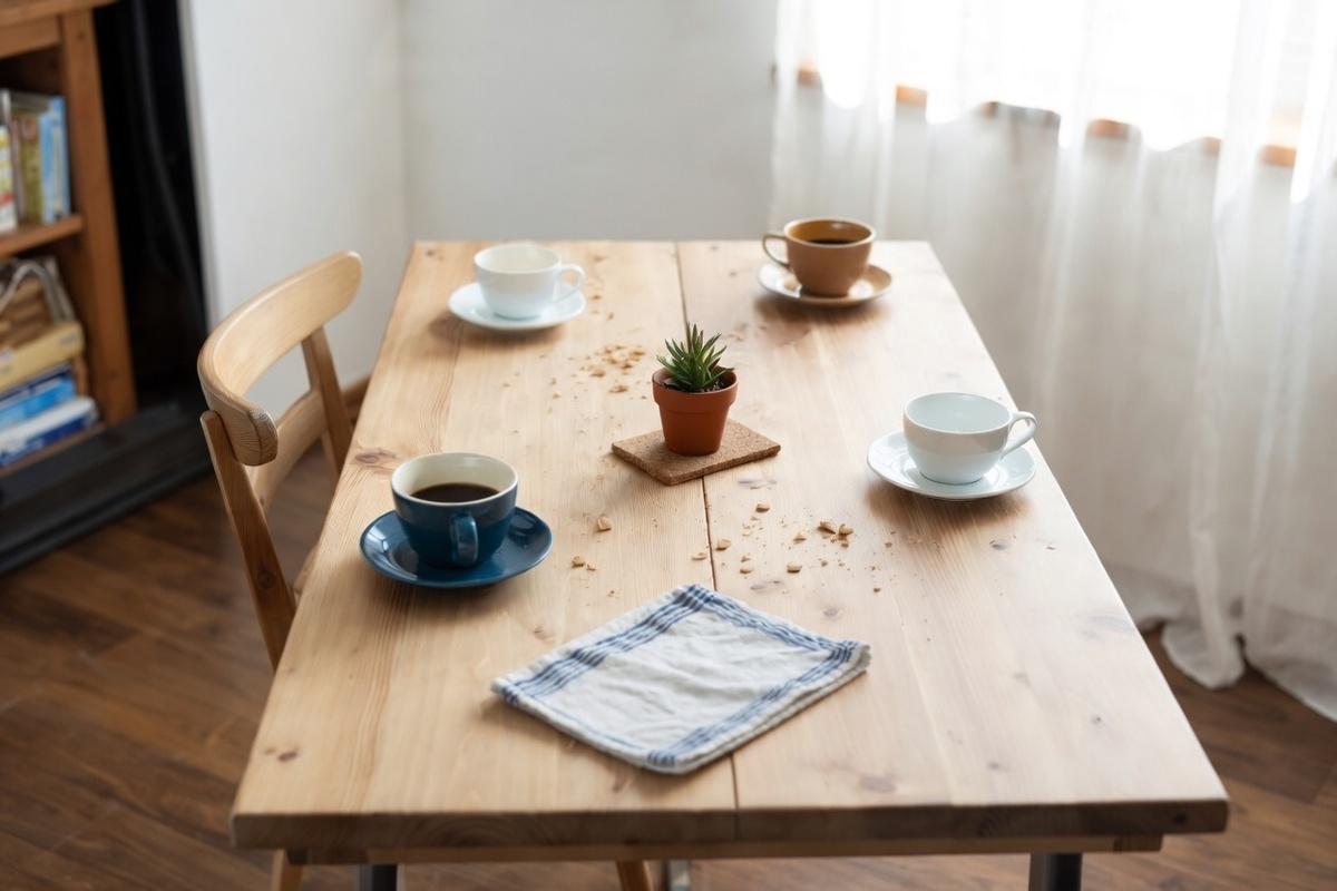 Спасибо нейросети за нейробардак на столе. Фото от нейросети