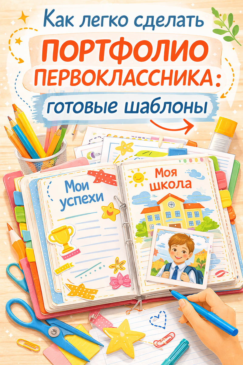 Портфолио первоклассника готовые шаблоны