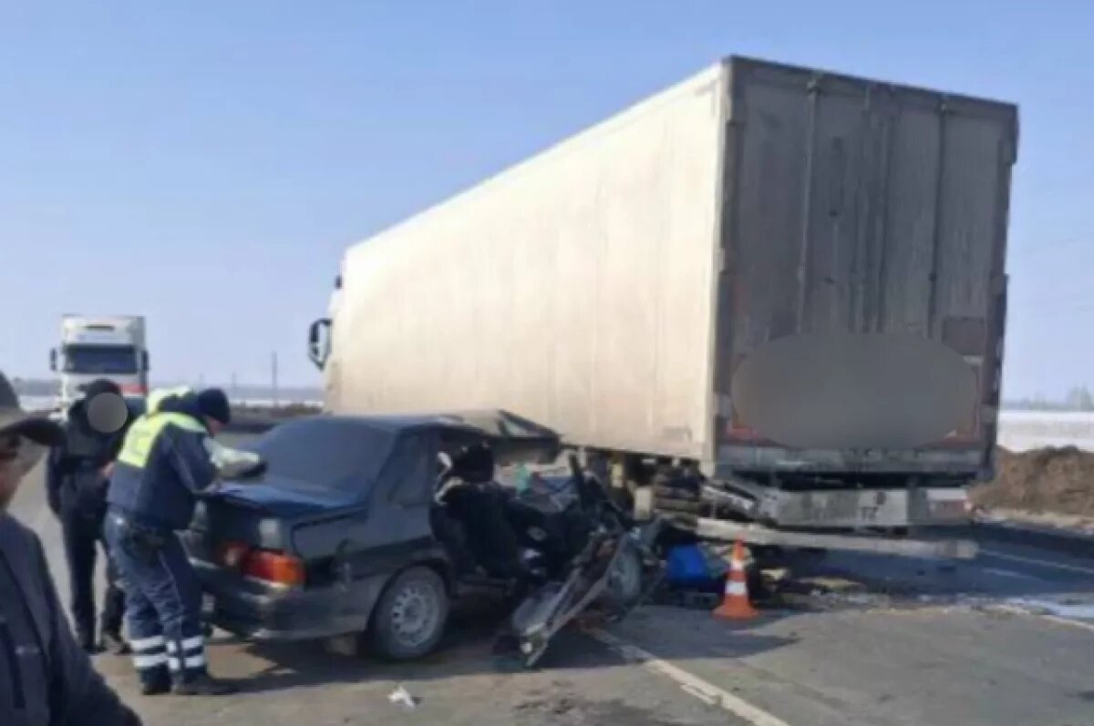    В столкновении с большегрузом под Самарой погибла женщина