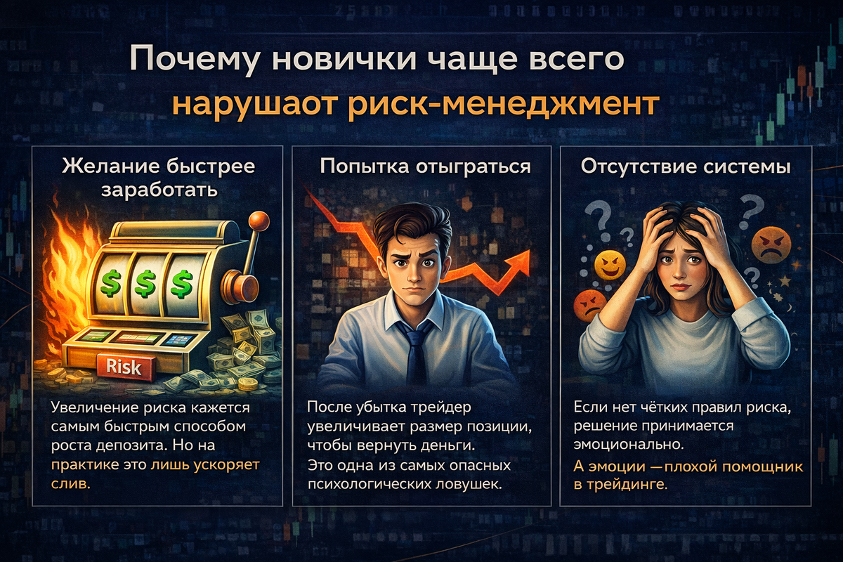 Почему новички чаще всего нарушают риск-менеджмент