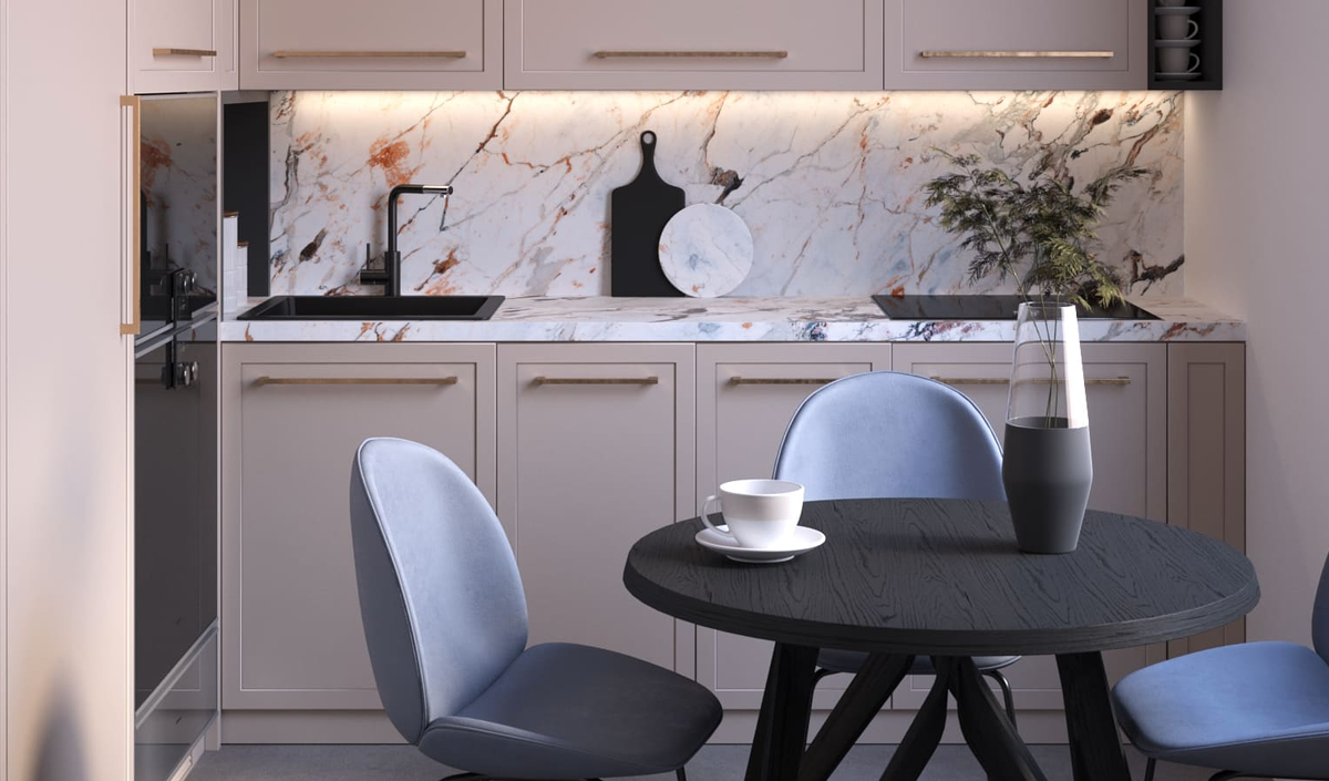 Столешница и стеновая панель фирмы СЛОТЕКС, нашего давнего партёра