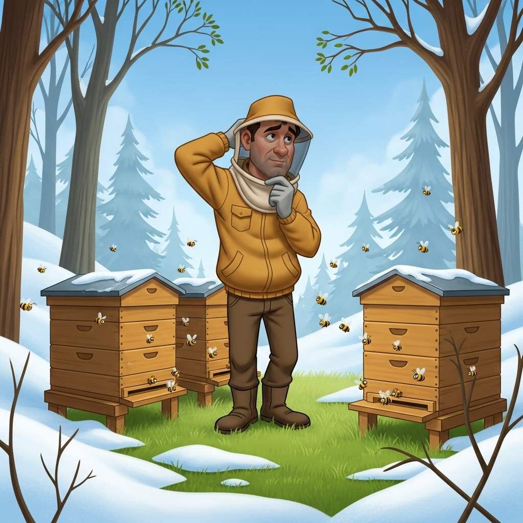 Весенний осмотр пчёл