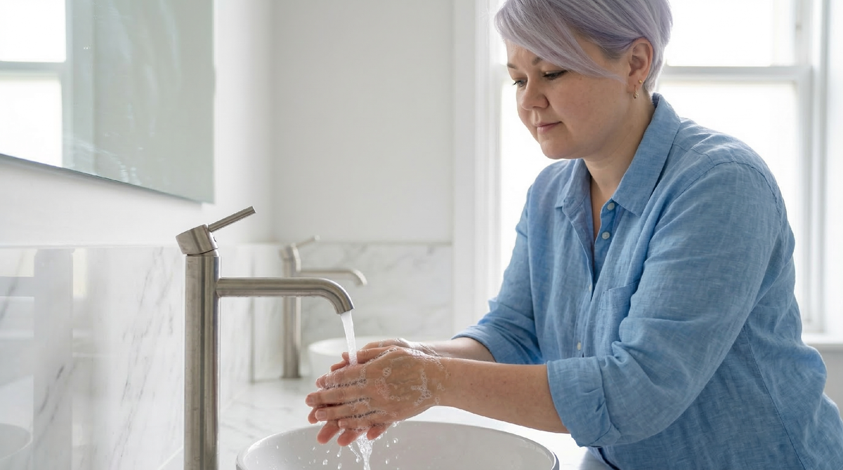 Иногда после тяжелого разговора нужно просто буквально смыть с себя чужое напряжение.
Фото из личного архива автора.