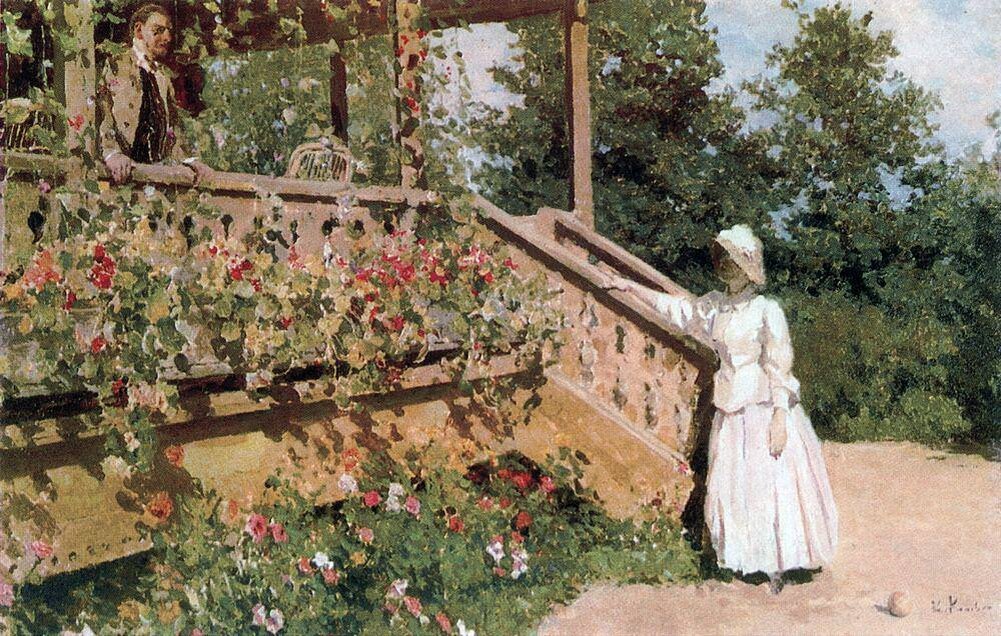 Коровин Константин Алексеевич – Настурции. 1888