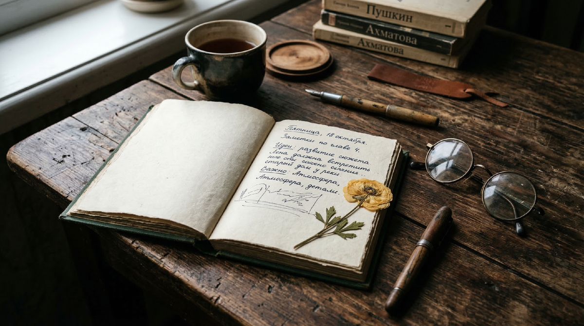 Черновики часто намного честнее и живее, чем вылизанные финальные версии.
Фото из личного архива автора.