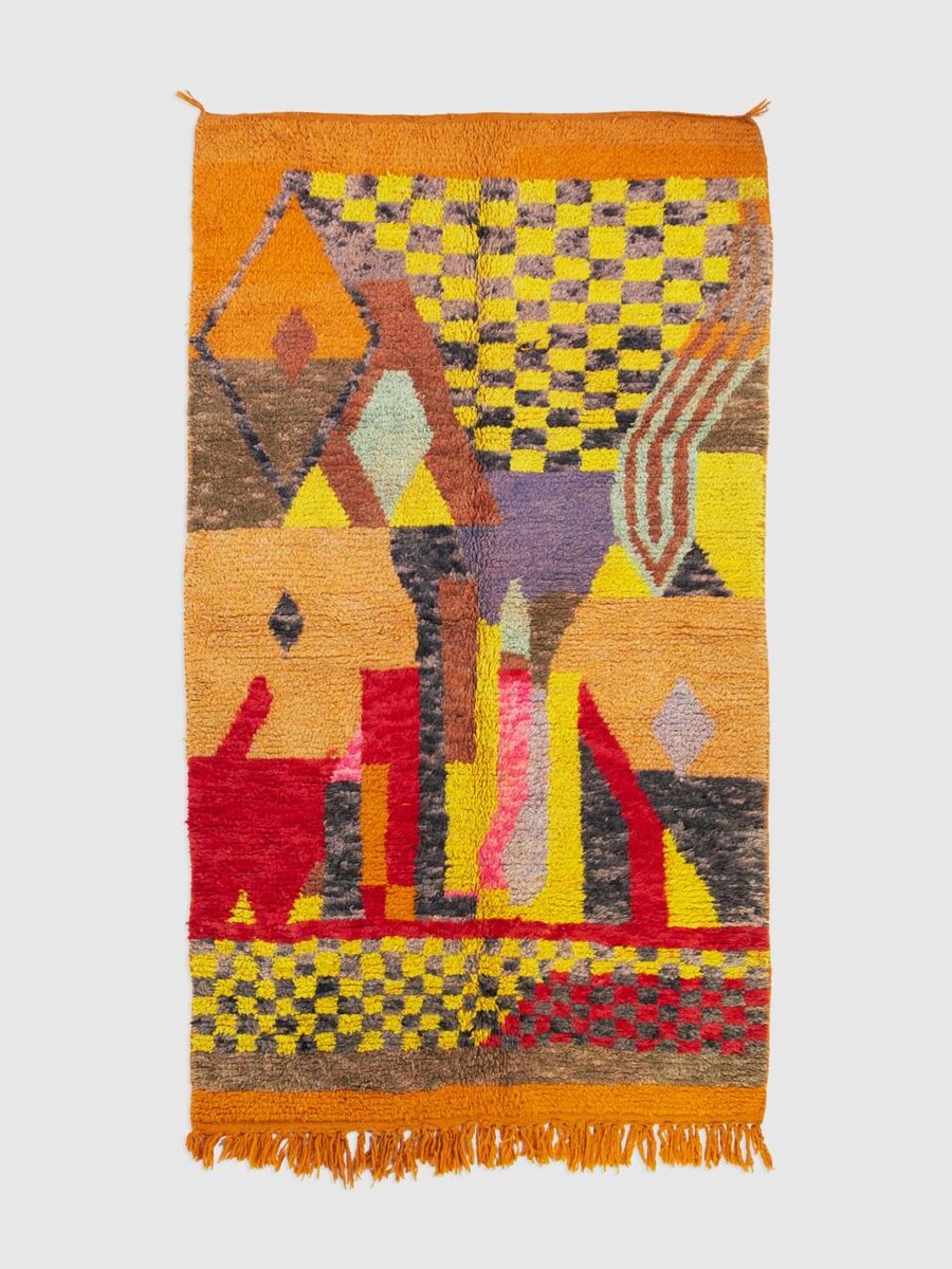 Берберский ковёр из овечьей шерсти Boujaad 280х146 см – 178900₽