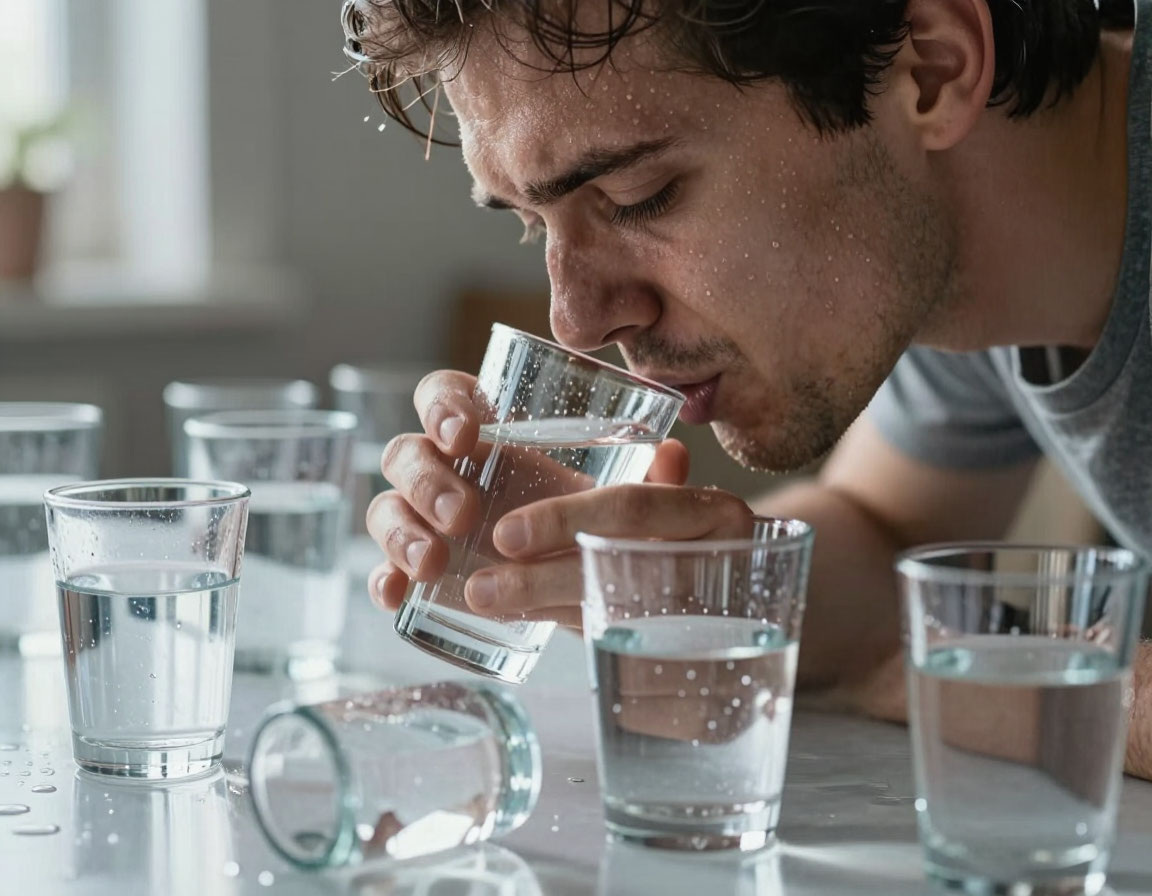 Водная интоксикация: когда жажда становится опасной.