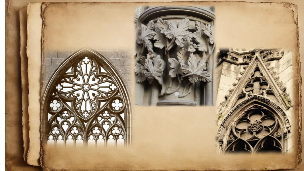 Растительный готический орнамент