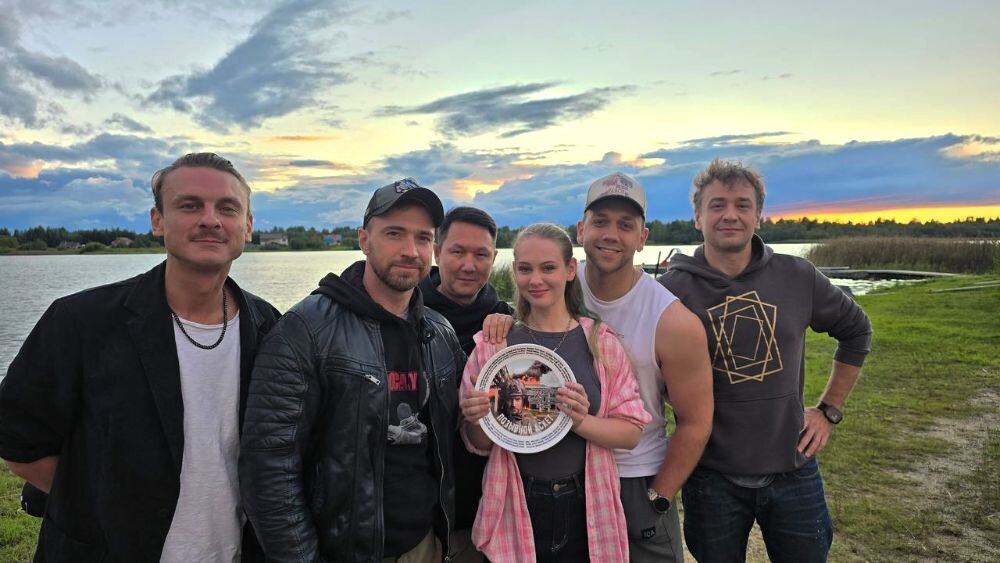 На съёмках фильма "Позывной Аскет"