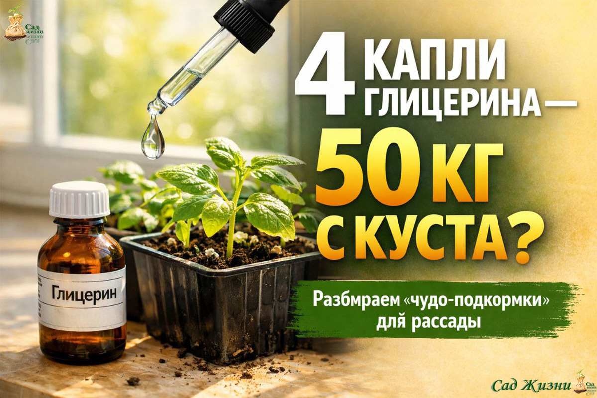 4 капли глицерина и 50 кг с куста? Разбираем «чудо-подкормки» для рассады