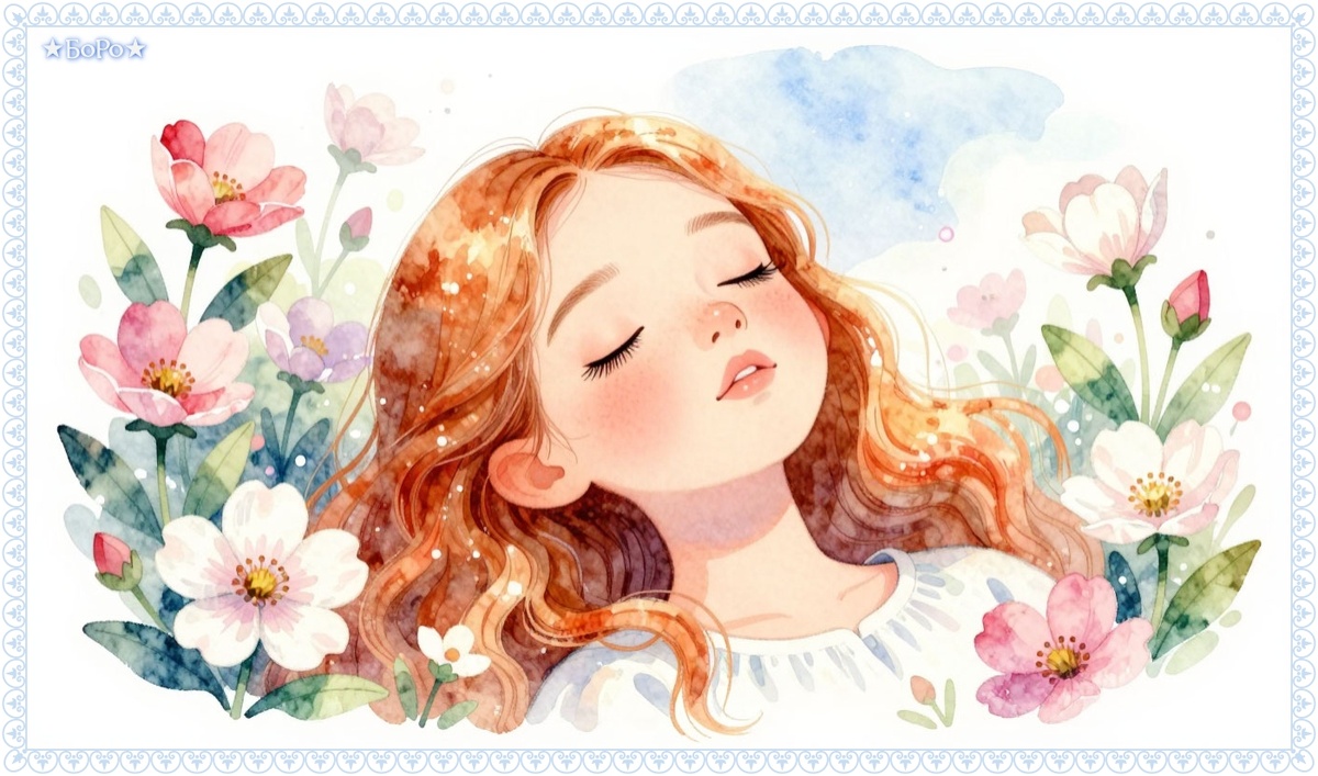 Волшебные цветы очаровывают Герду.