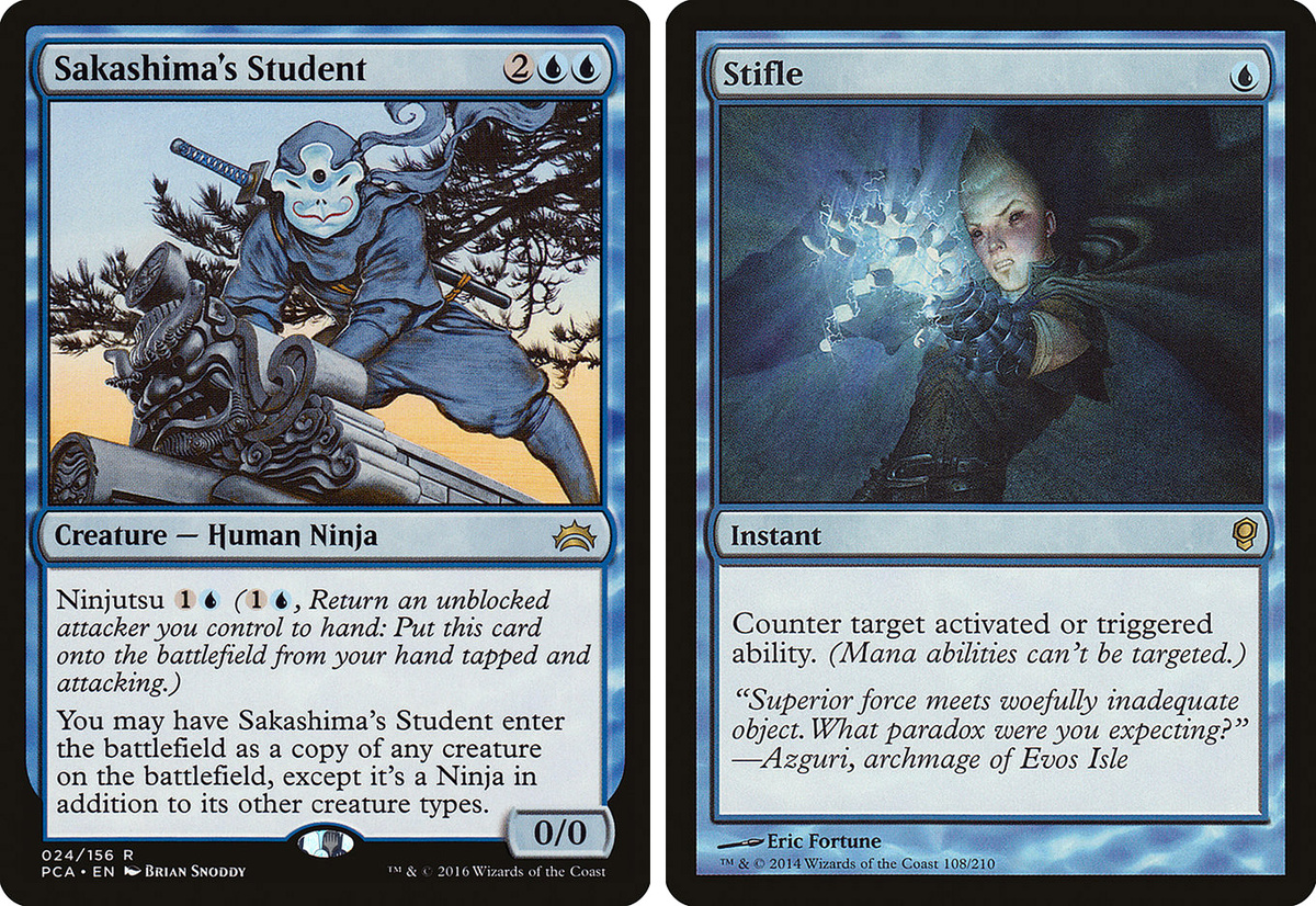 Ниндзя «проскальзывают» мимо обычных контрзаклинаний: чтобы отменить активируемую способность нужны специальные эффекты.