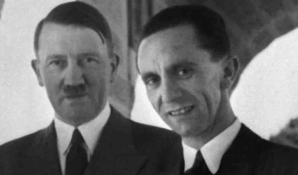 В недавнем прошлом маленькие люди, от которых содрогнулся мир (А. Гитлер и Й. Геббельс)