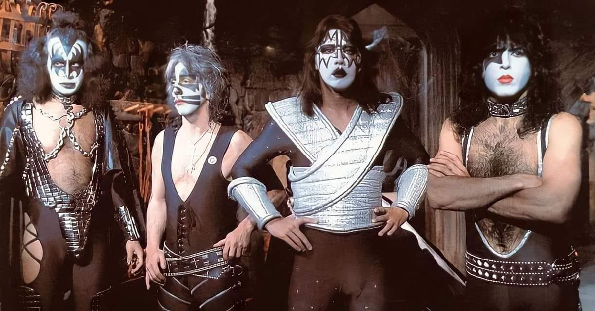 Kiss на съемках фильма в свою честь.
