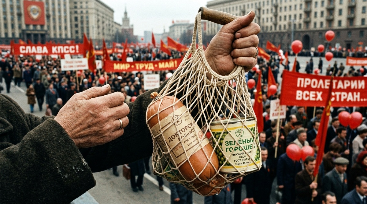 Дефицит на фоне кумача