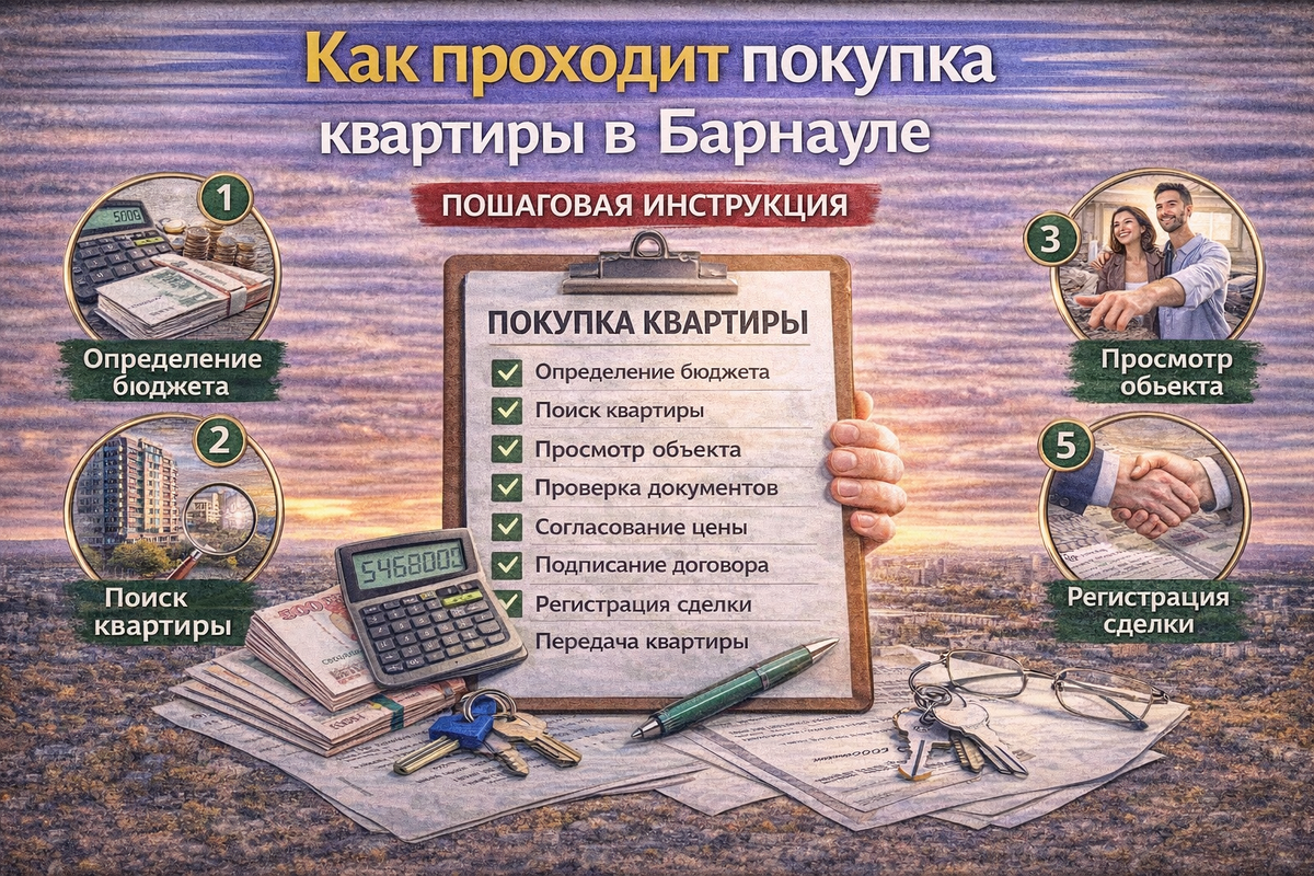 как проходит покупка квартиры в Барнауле