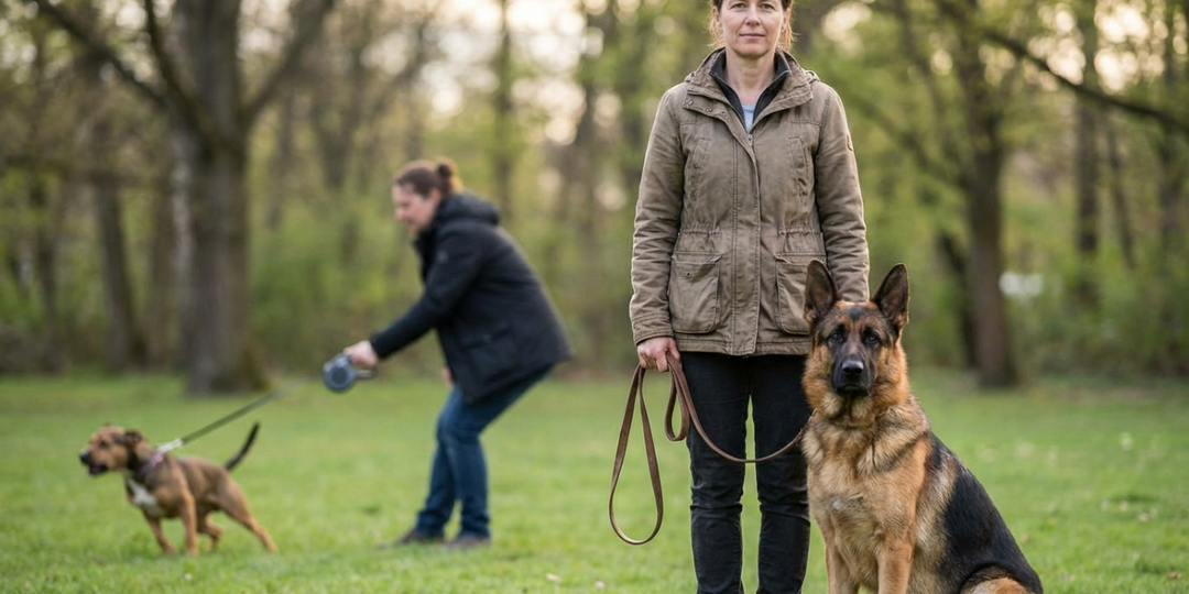 Энергия вместо команд: почему собака идеально слушается кинолога и игнорирует вас