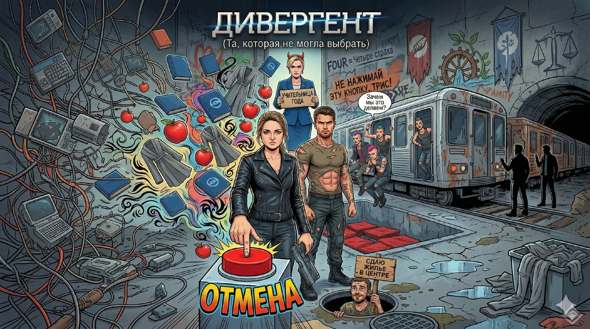 Серьёзно? Она просто подошла и нажала большую красную кнопку "Отмена" (или "Выключить всё")