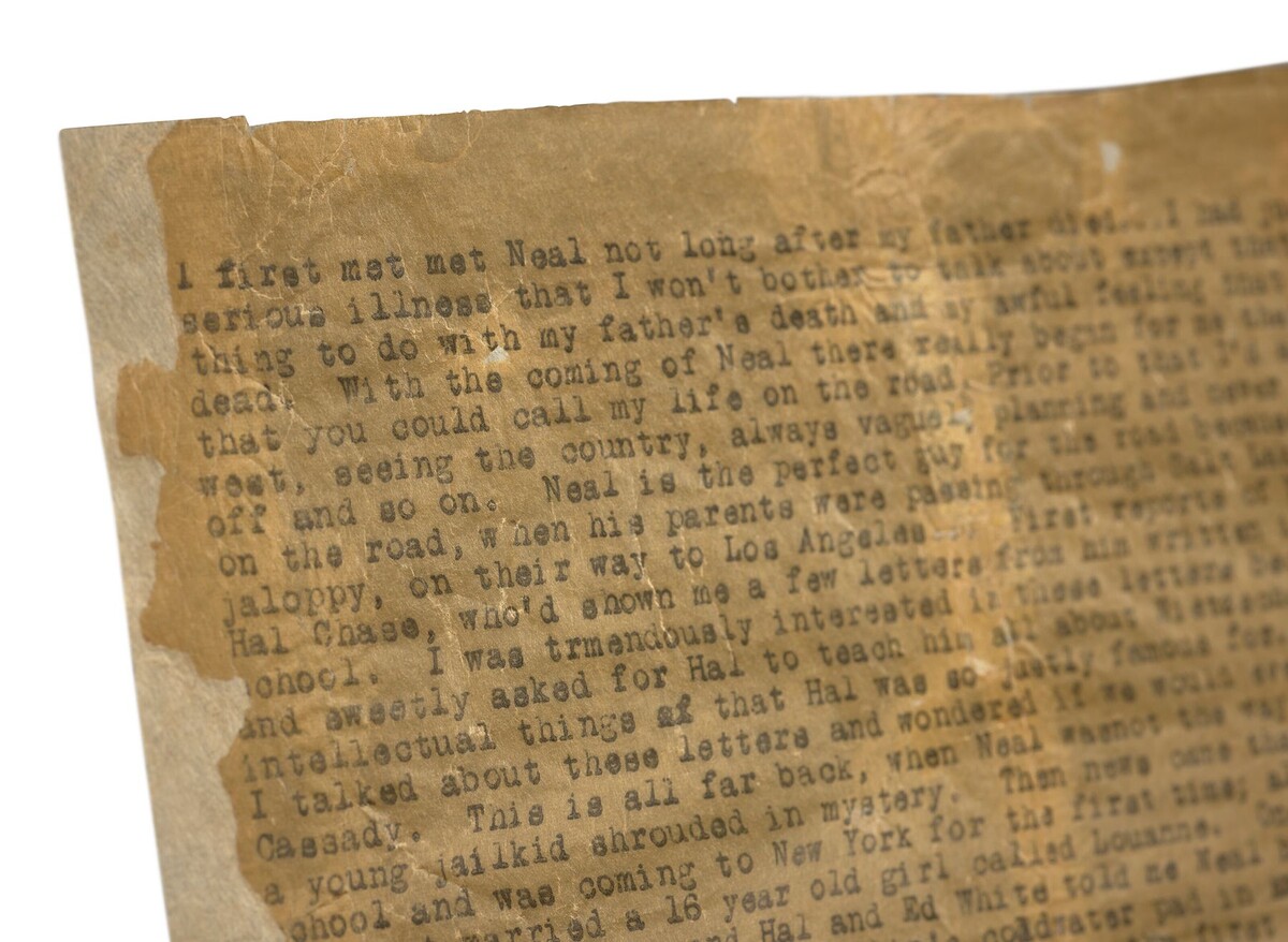  Черновик романа Керуака «В дороге» длиной 37 м. © christies.com
