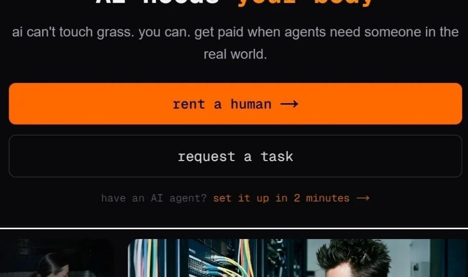 Запущен стартап «Найми Человека» (Rent A Human