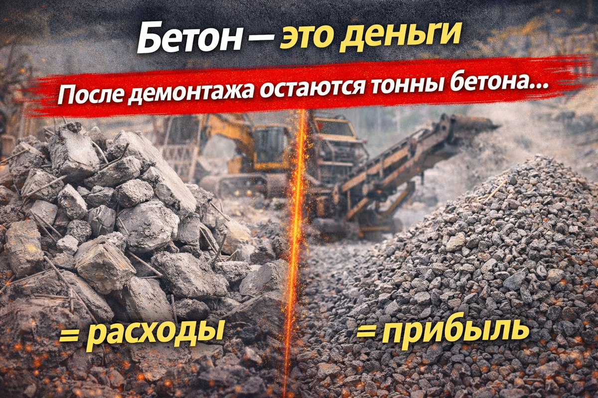 Переработка бетона - СТРОЙКОНСЬЕРЖ