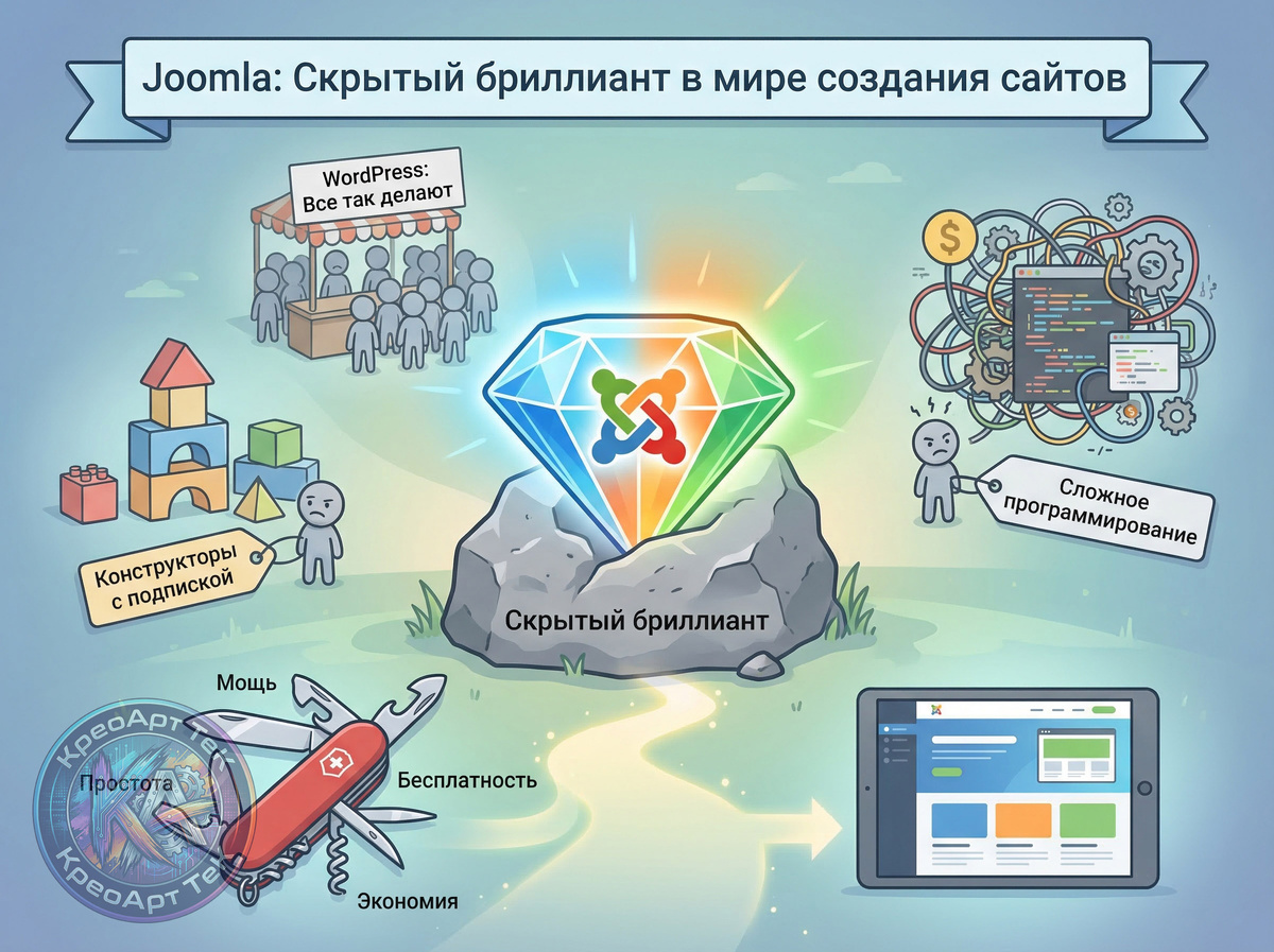 Joomla: Скрытый бриллиант в мире создания сайтов