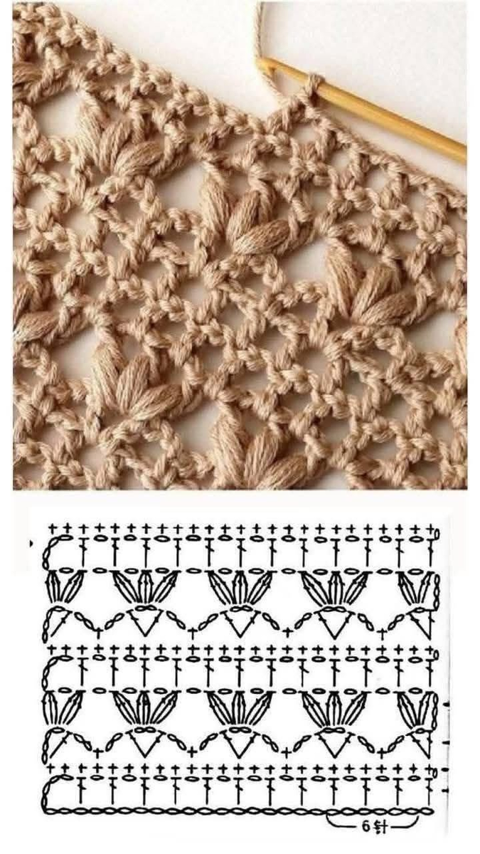 простой узор спицами