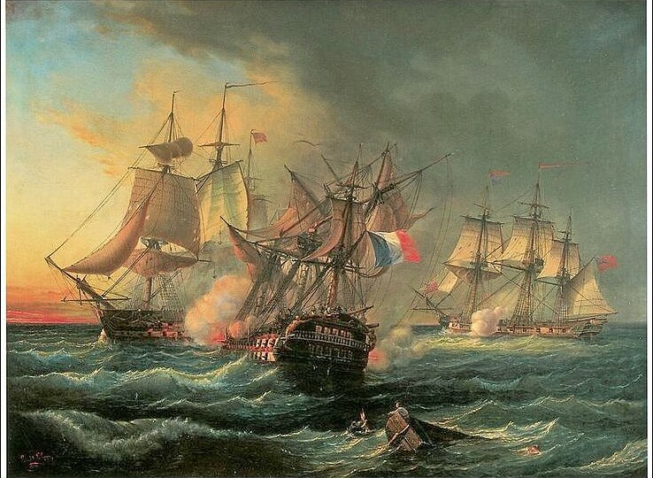 Кое-что о французских кораблях времён Наполеона на фоне британских