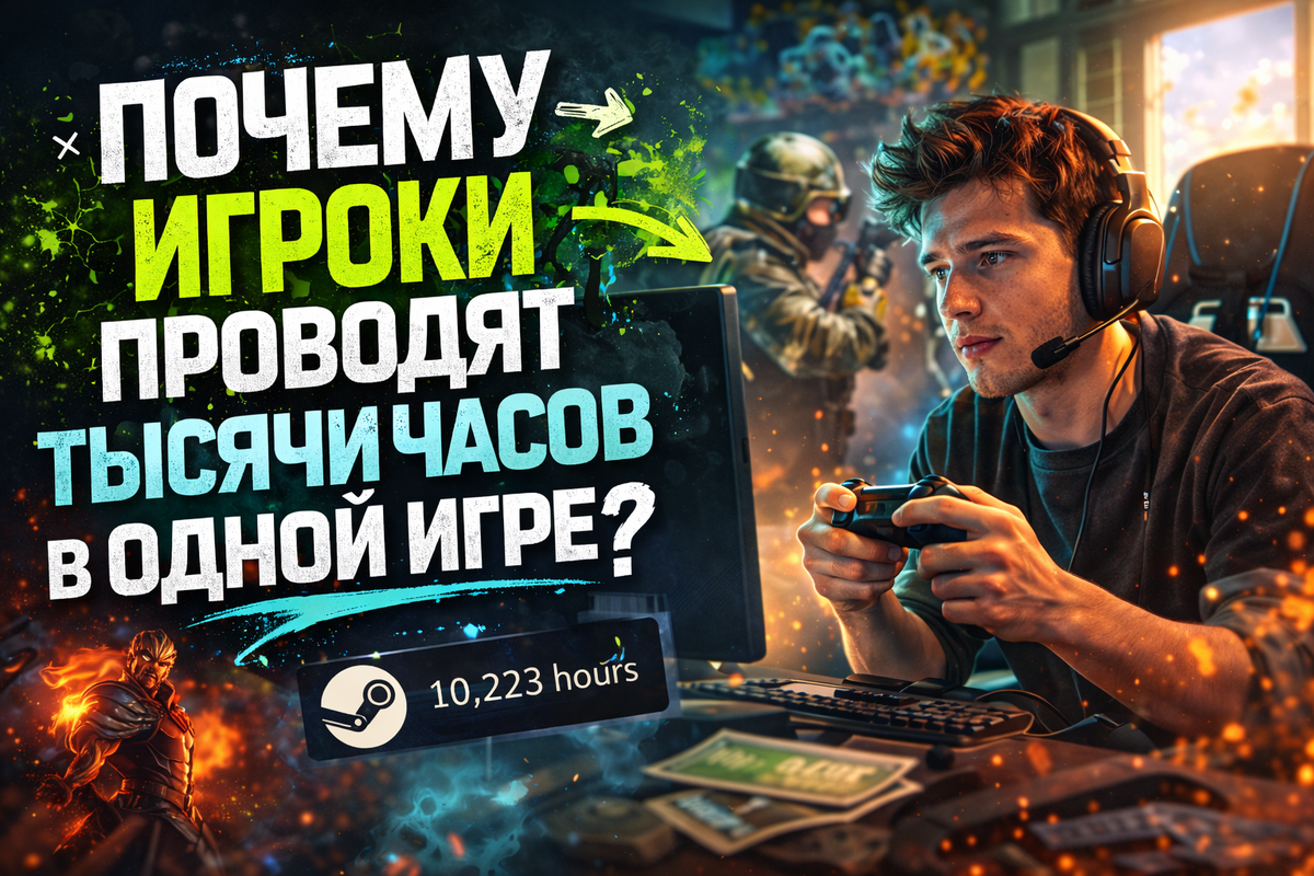 У вас есть игры где вы провели более 1000 часов?