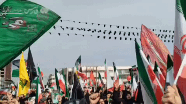    Сегодня в Иране все митинги - проправительственные. Видео с ТГ-канала farsna