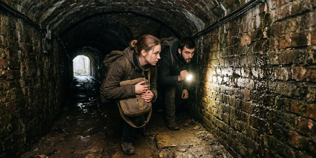 Мария подскочила, прижалась плечом к холодному камню. Ничего не происходило. Тогда Андрей достал нож