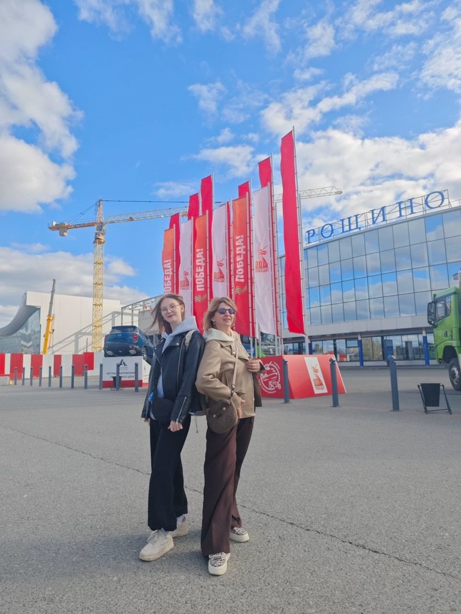 В аэропорту "Рощино" в Тюмени перед нашим путешествием в Беларусь.