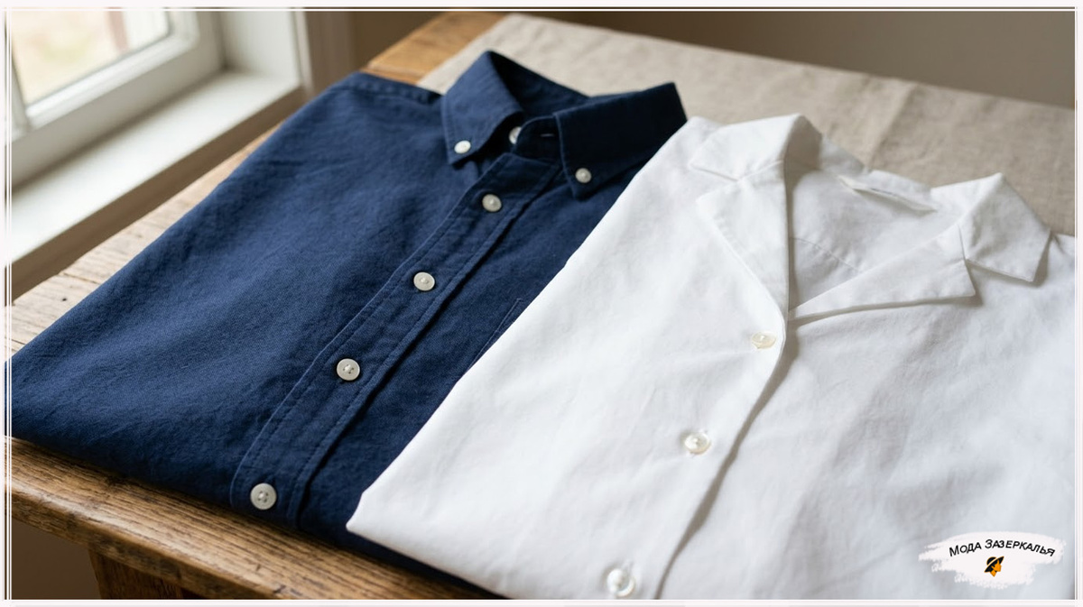 Женская и мужская рубашки