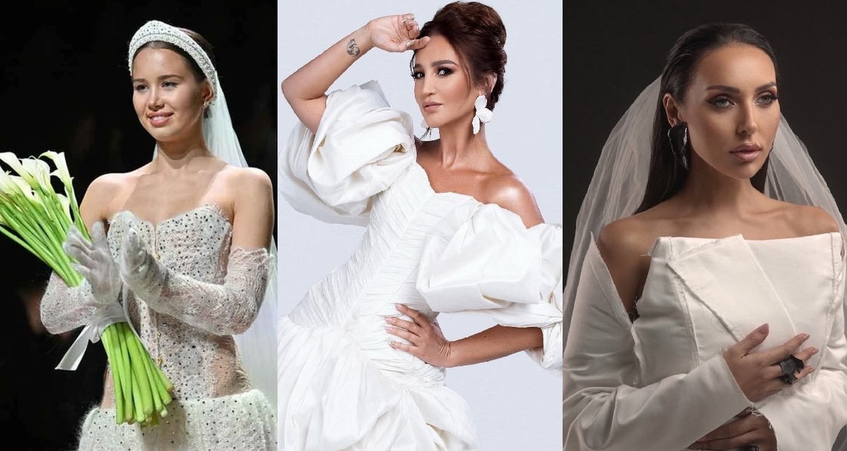 Аврора Киба, Ольга Бузова, Алсу примерили свадебные платья. Фото: соцсети