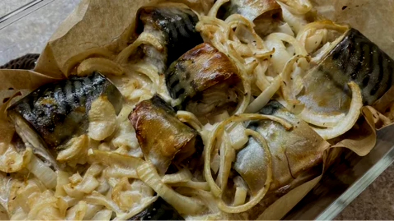 Запеченная скумбиря