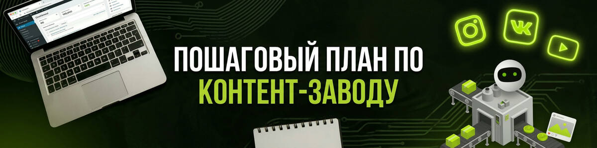   📷 Пошаговый план по Контент-заводу 
