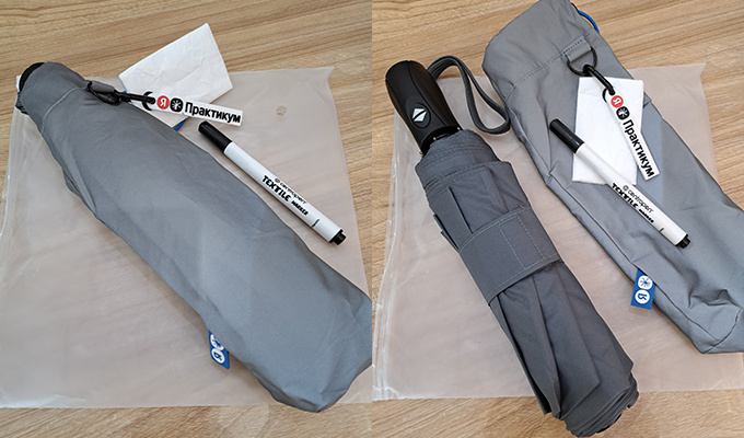 Брендированный зонт от Яндекс.Практикума