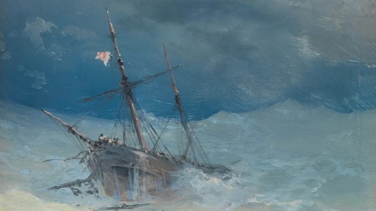     ИванАйвазовский. Тонущий корабль (фрагмент). 1889   
undefined