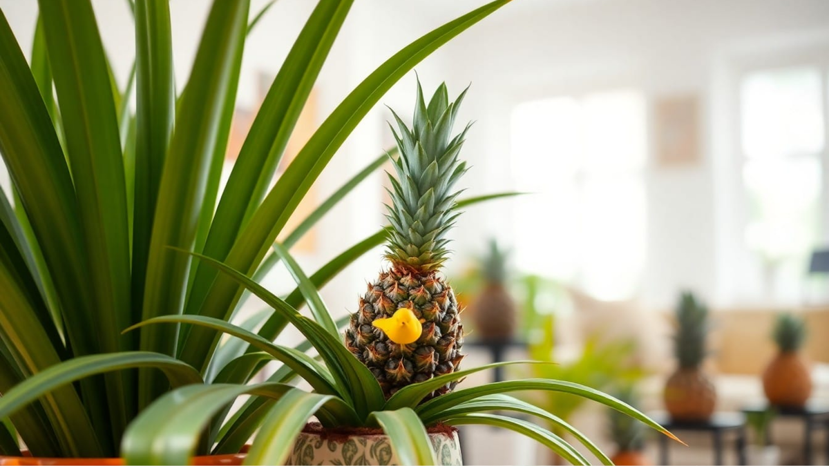 Ананас, который мы привыкли видеть в магазине, это соплодие.